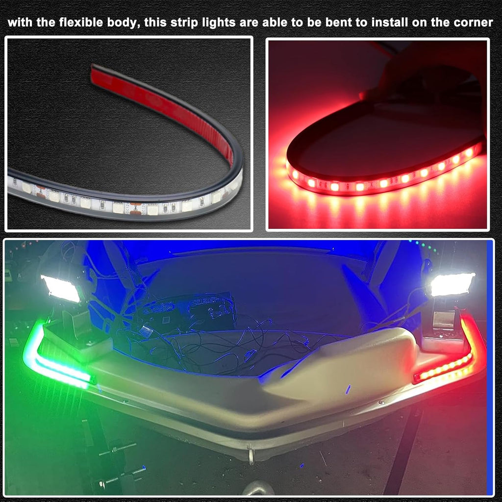 Boat LED Boat Navigation Light, Red and Green Marine Navigation Lights for Boats Led, Boat Bow Lights for Night Fishing Night Boating, Nav Light for Bass Boats, Pontoon, Jon Boats