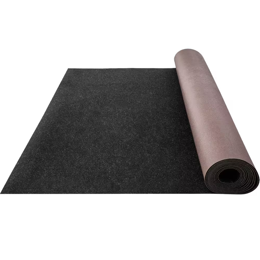 Black 6 Ft. X 23 Ft. Boat Carpet Waterproof Indoor Outdoor Carpet Cuttable Easy to Clean Indoor/Outdoor Area Rug