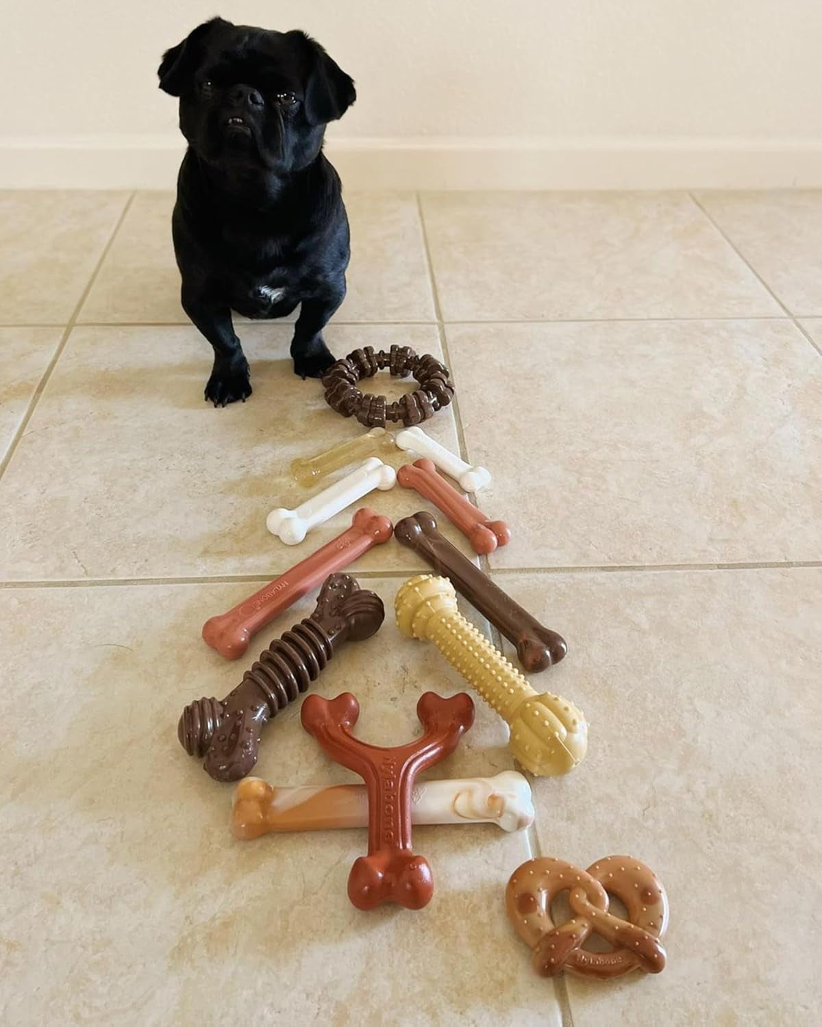 Power Chew Easy-Hold Wishbone Dog Chew Toy, Small