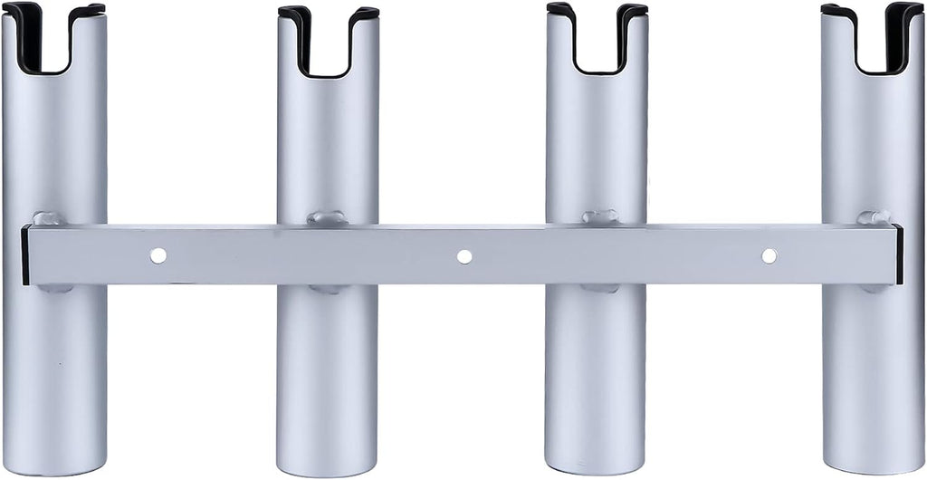 Aluminum Fishing Boat Rod Holder,3/4 Link Tube Aluminum Rod Rack, Suit Boats & Yacht ,Silver