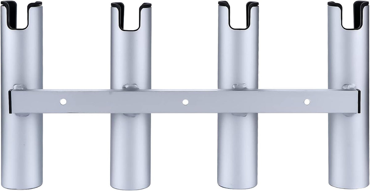 Aluminum Fishing Boat Rod Holder,3/4 Link Tube Aluminum Rod Rack, Suit Boats & Yacht ,Silver