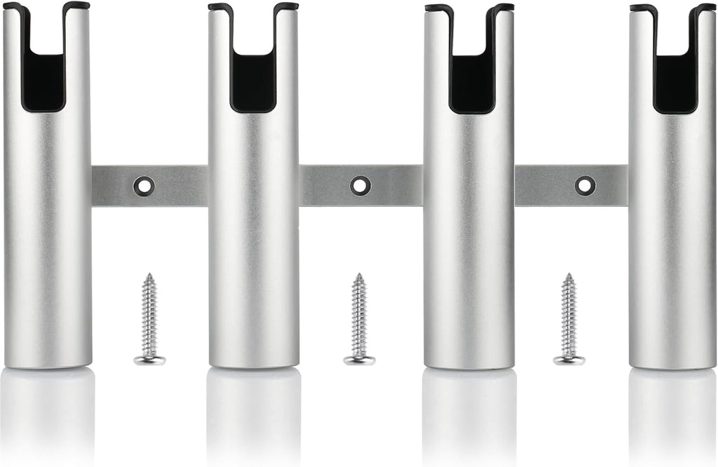 Aluminum Fishing Boat Rod Holder,3/4 Link Tube Aluminum Rod Rack, Suit Boats & Yacht ,Silver