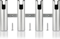 Aluminum Fishing Boat Rod Holder,3/4 Link Tube Aluminum Rod Rack, Suit Boats & Yacht ,Silver