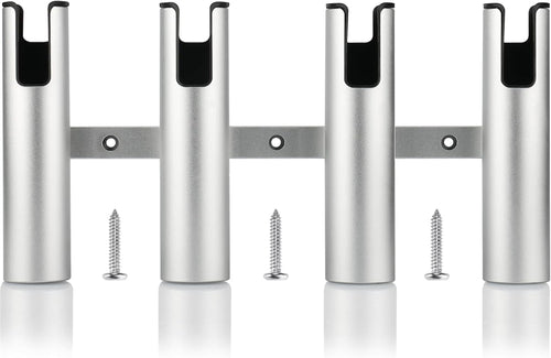 Aluminum Fishing Boat Rod Holder,3/4 Link Tube Aluminum Rod Rack, Suit Boats & Yacht ,Silver