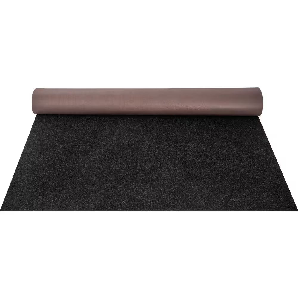 Black 6 Ft. X 23 Ft. Boat Carpet Waterproof Indoor Outdoor Carpet Cuttable Easy to Clean Indoor/Outdoor Area Rug
