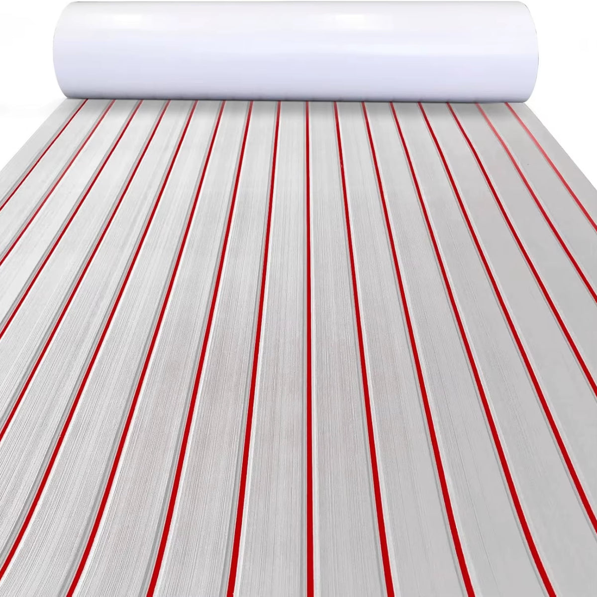 2400*450Mm EVA Foam Boat Decking Sheet Mat Anti-Skid Faux Teak Yacht Marine Flooring Pad Accessories Self-Adhesive Vehicle Pad