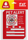 Pet Alert Safety Fire Rescue Sticker - save Dogs inside Emergency Home Sign