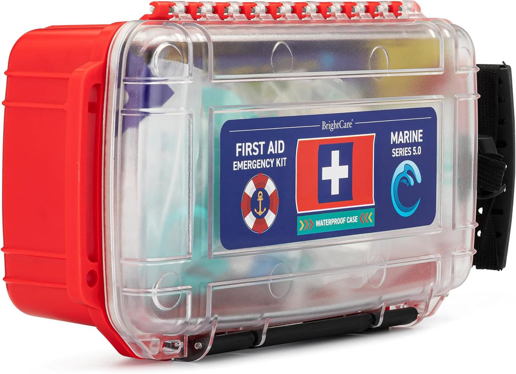 Marine Waterproof First Aid Kit for Boat, Kayak, Sailing & Beach