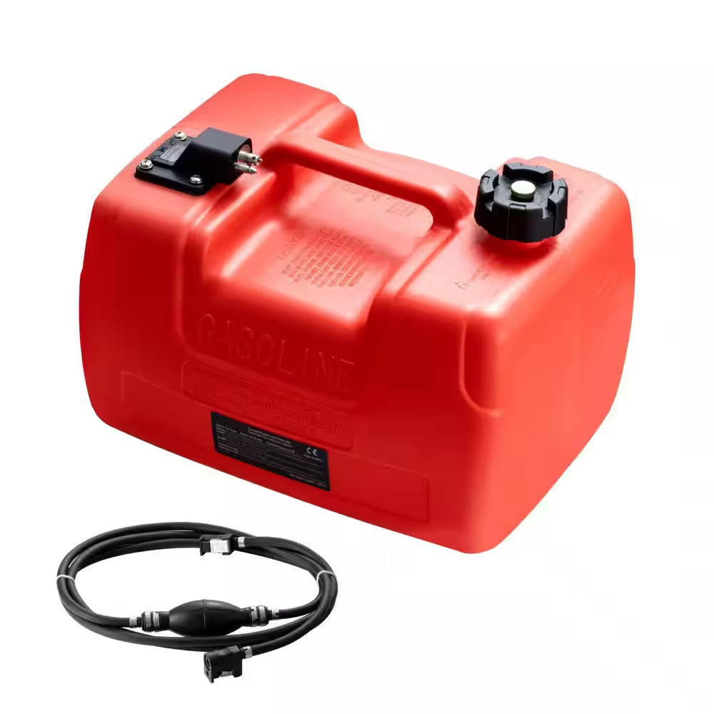 Marine Fuel Tank, 3.17 Gal., Portable Boat Fuel Gas Tank for Outboard Engine Boats, Outboard Marine Boat Fuel Tank