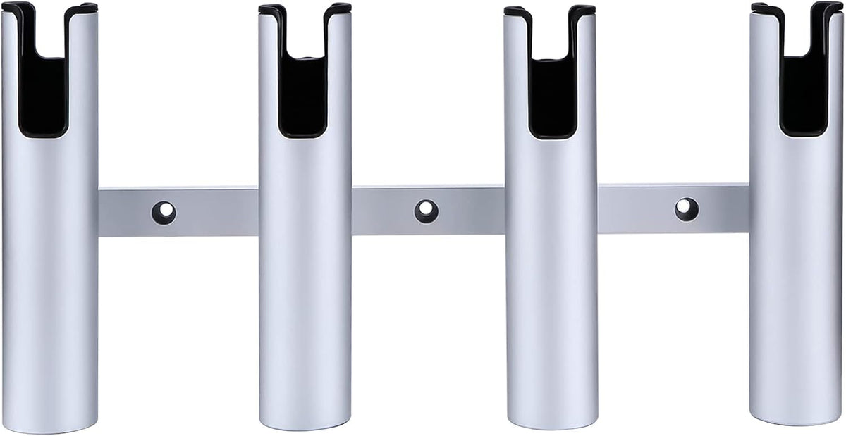 Aluminum Fishing Boat Rod Holder,3/4 Link Tube Aluminum Rod Rack, Suit Boats & Yacht ,Silver