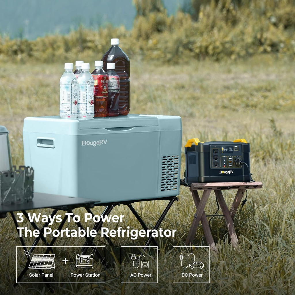 12V Refrigerator 23 Quart, -8℉~50℉ Portable Freezer for Car, Green