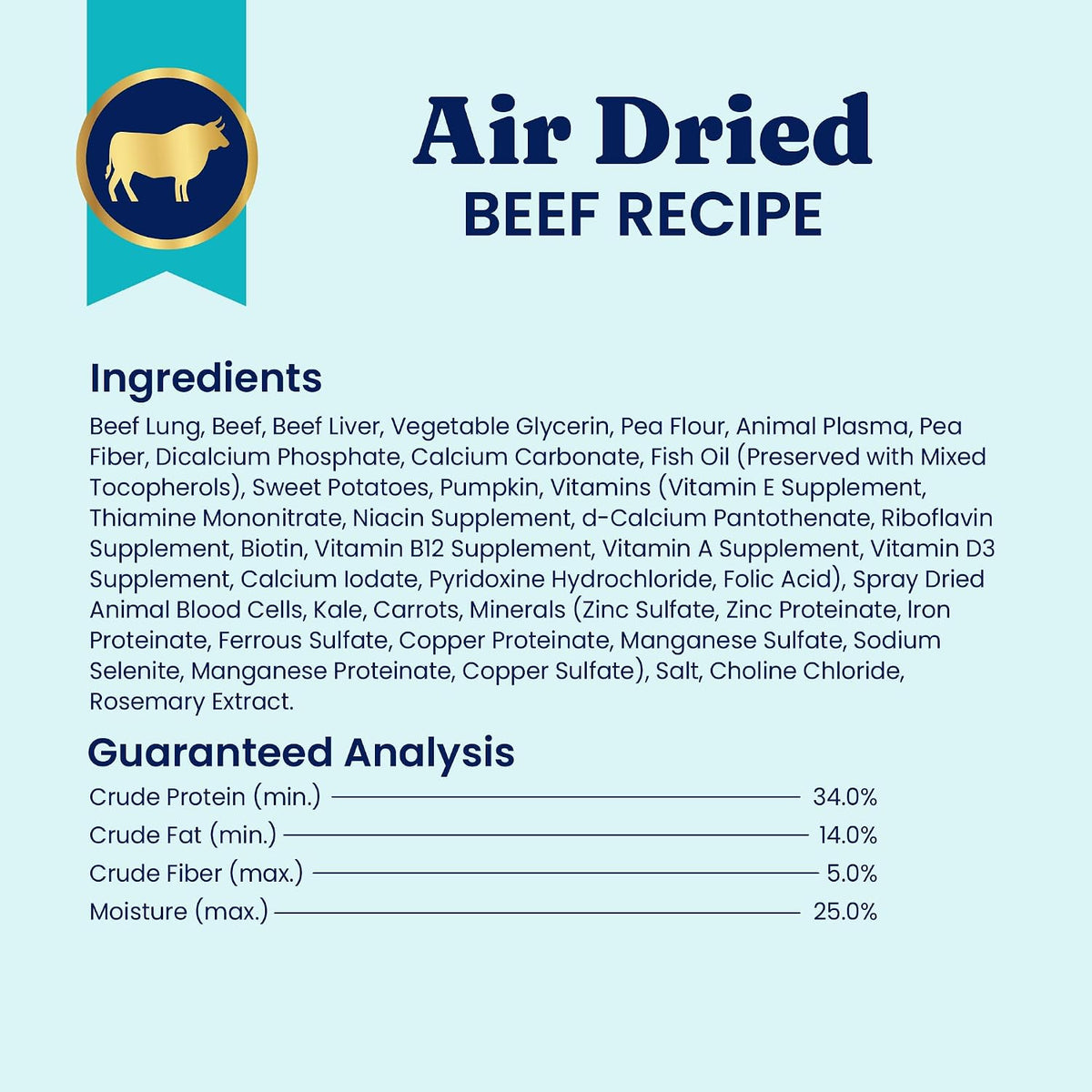Air Dried Dog Food Topper & Treats for Picky Eaters, Beef, 4Oz