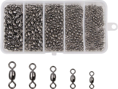 300Pcs Barrel Swivels Fishing Tackles Saltwater Freshwater