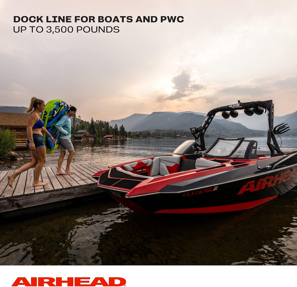 AIRHEAD AHDL-5 Bungee Dock LINE 5', 5-Feet, Black/Blue/Red