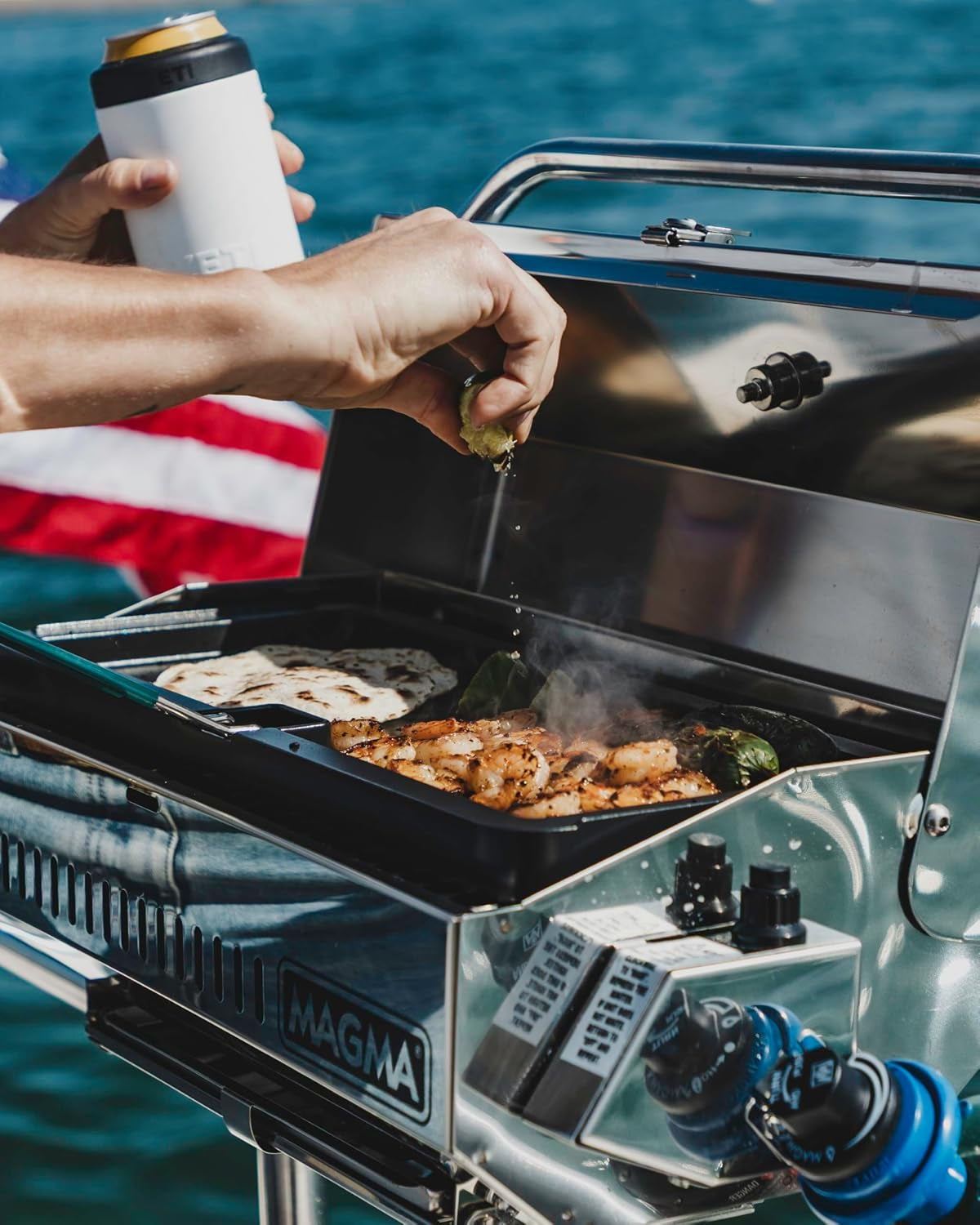 A10-918-3 Stainelss Steel Marine Kettle Anacapa Gas Grill (9" X 18")
