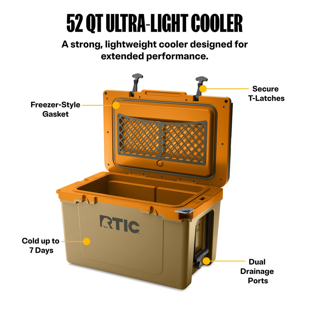 52 Qt 76-Can Ultra-Light Ice Chest Cooler, Trailblazer