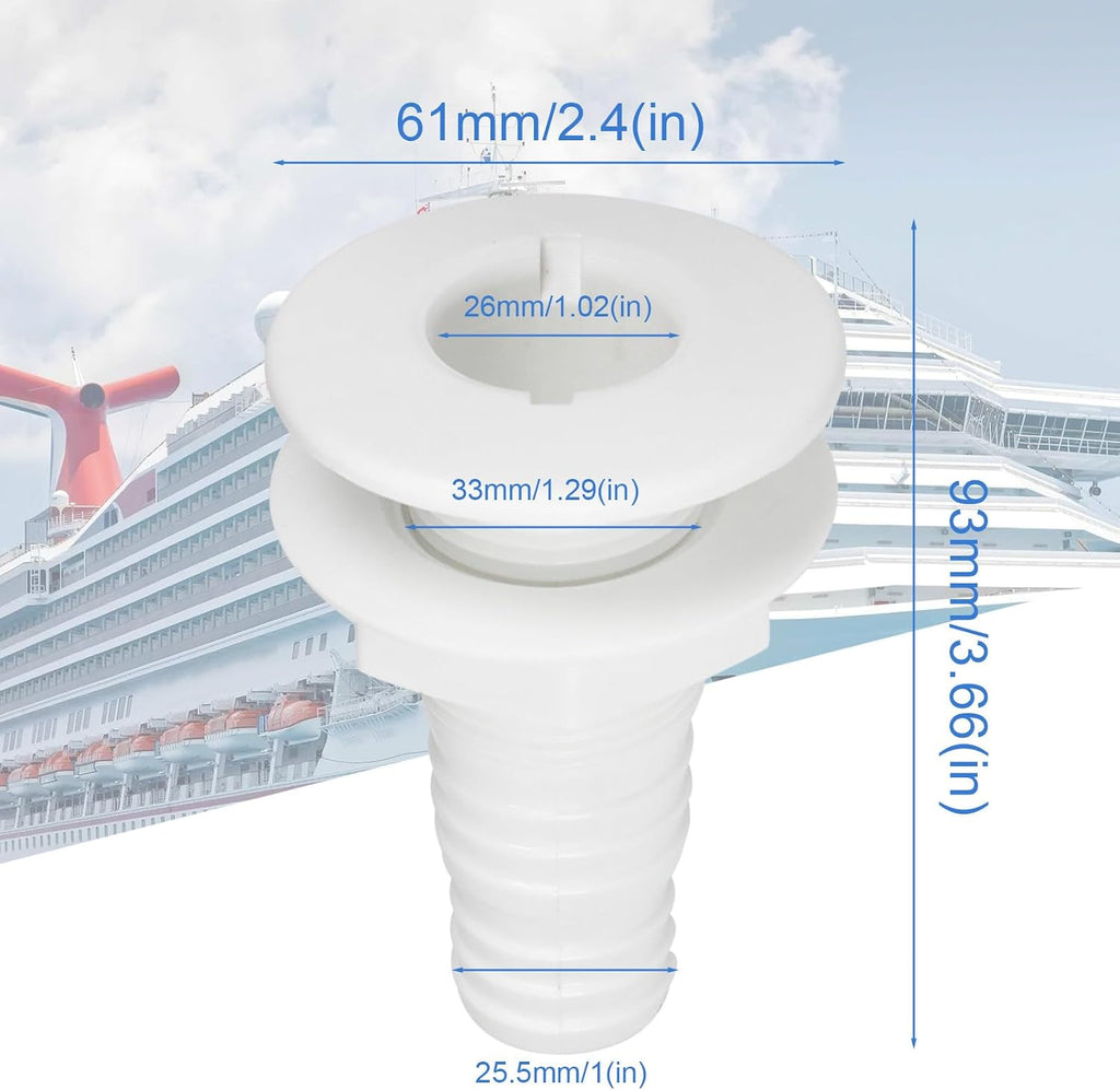 Marine Plastic Thru-Hull Fittings for Boats, Thru Hull Fittings for Boats and Yachts