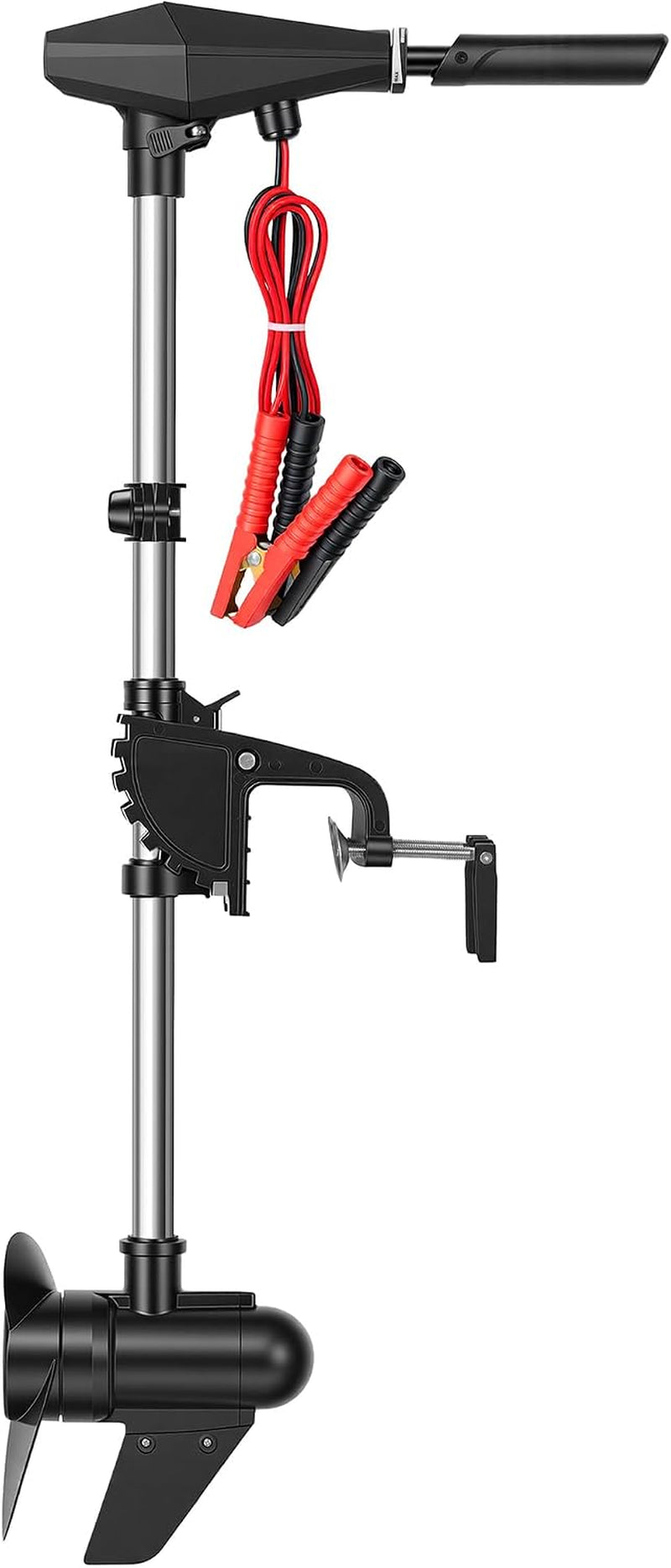 58 LBS Trolling Motor, Brushless Electric Motor with Stepless Speed Control, 30 Inch Shaft, LED Battery Indicator, Transom Mounted for Kayak, Fishing Boat
