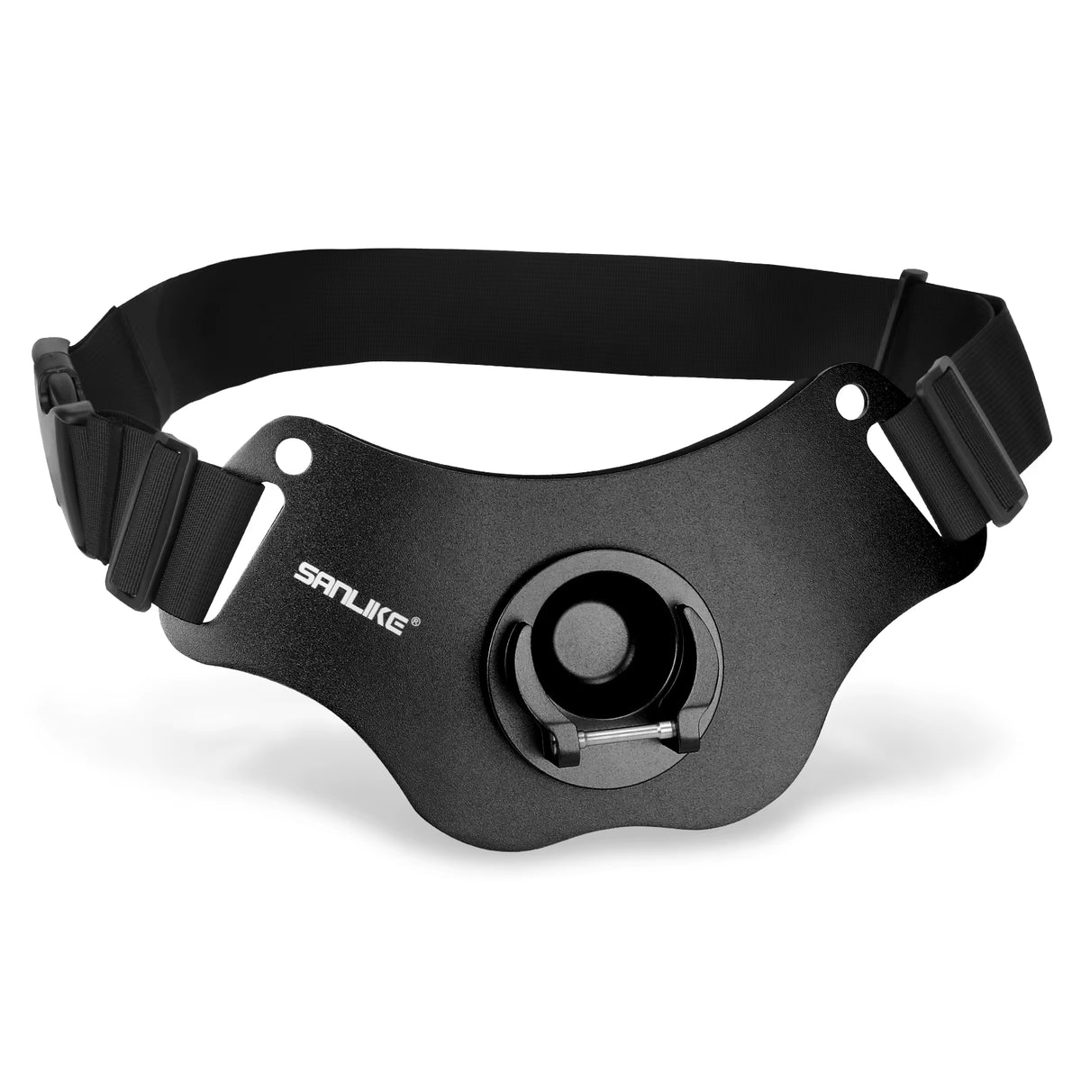 Fishing Rod Holder Aluminum Fighting Belt - Adjustable Carbon Fiber Waist Belt with Stand-Up Gimbal Padded