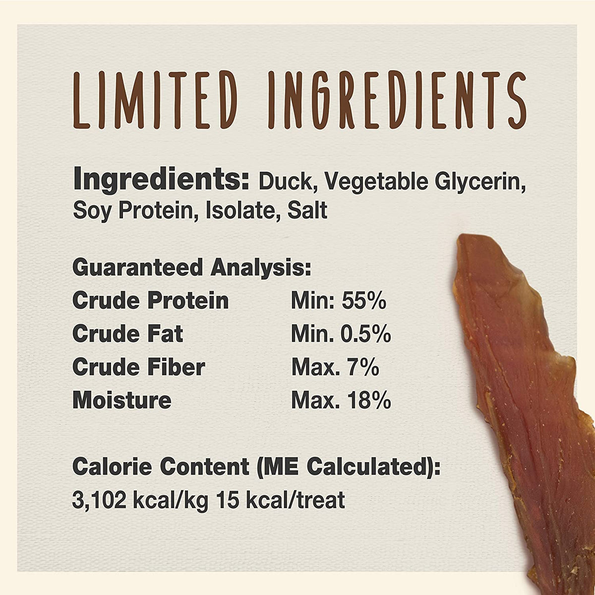 Gourmet Duck Breast Dog Jerky Treats, 14 Oz