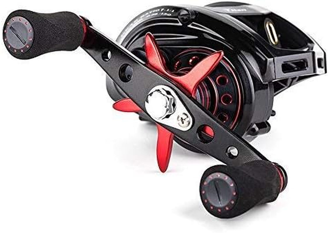 Titan Baitcasting Reel Max Drag 13 Kgs Big Fish Fishing Reel for Saltwater and Freshwater Heavy Duty