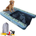 Inflatable Pup Plank, Dog Water Ramp for Boats & Docks - Floating Platform for Pets for Lake, River, Beach & Swimming Pool, Includes Pump, Patent-Protected Design