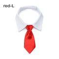Pet Dog Cat Necktie Tuxedo Bow Tie Black and Red Formal Collar for Dog & Cat Pet Accessories for Wedding Holiday and Party Gift