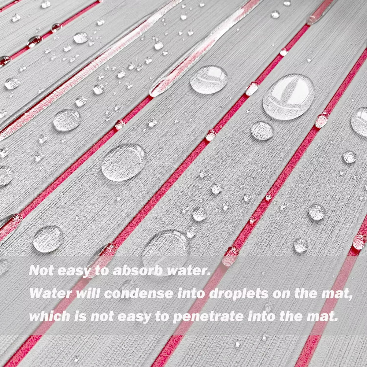 2400*450Mm EVA Foam Boat Decking Sheet Mat Anti-Skid Faux Teak Yacht Marine Flooring Pad Accessories Self-Adhesive Vehicle Pad