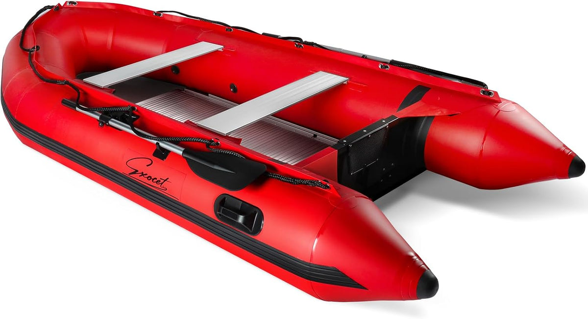 Inflatable Dinghy Boat 2-8P USCG Alum Transom V-Hull 4Cham