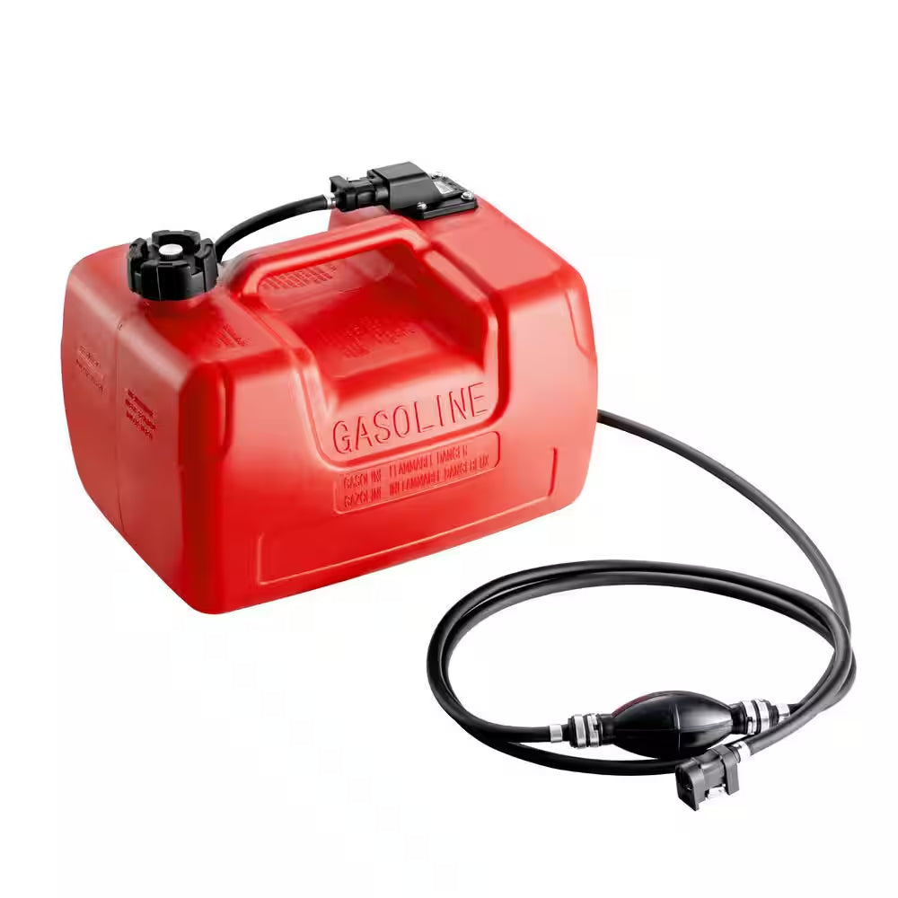 Marine Fuel Tank, 3.17 Gal., Portable Boat Fuel Gas Tank for Outboard Engine Boats, Outboard Marine Boat Fuel Tank