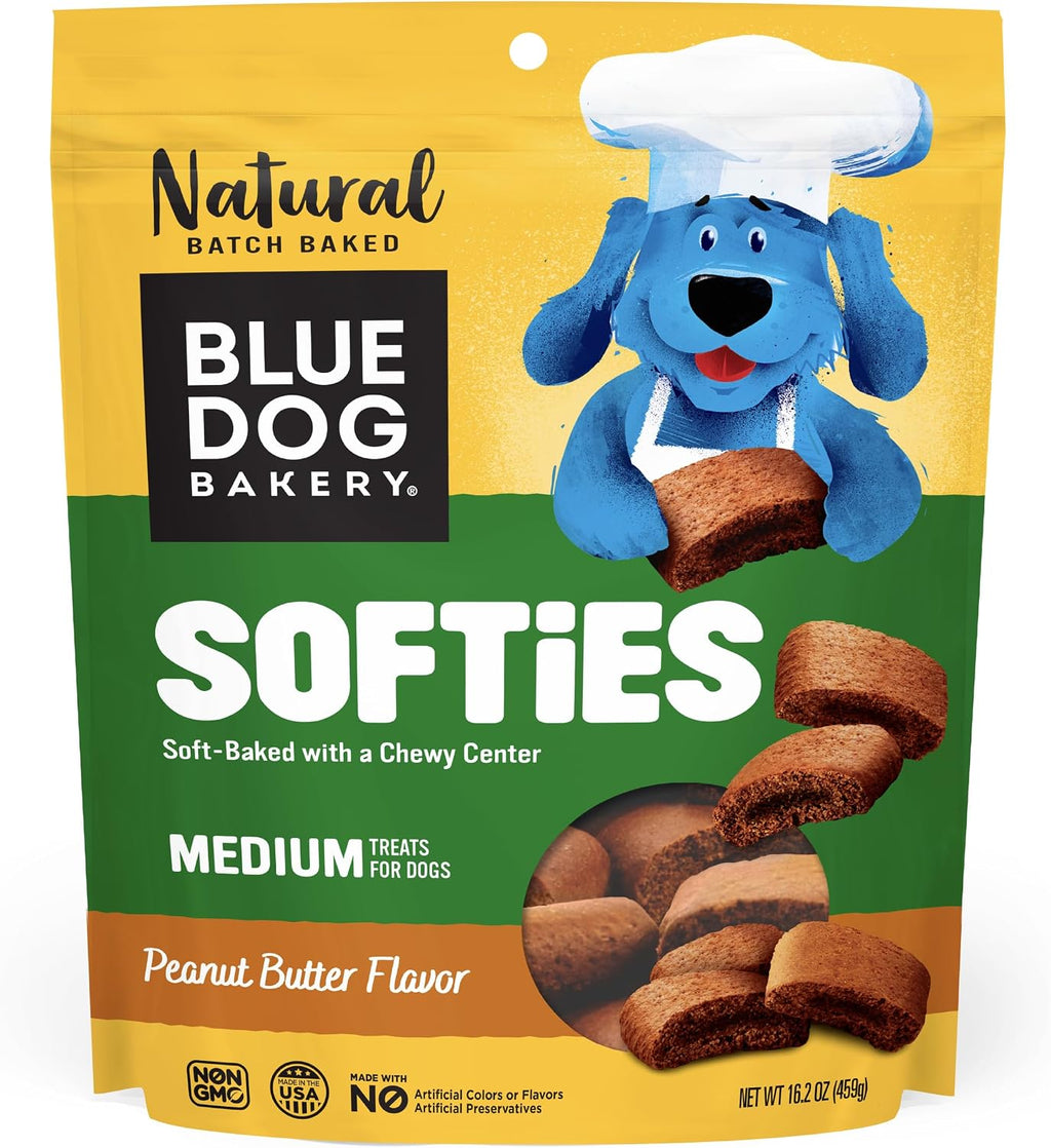Natural Dog Treats, Softies, Peanut Butter Flavor, 16.2Oz Bag, 1 Bag