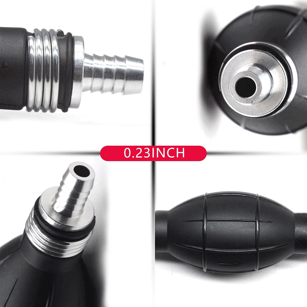 1 Pcs 6Mm Fuel Pump Fuel Line Hand Primer Bulb. Suitable for Most Cars, Boats, Motorcycles(6Black)