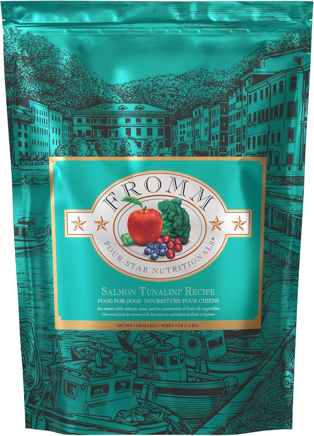 Four-Star Nutritionals Salmon Tunalini Dog Food - Premium Dry Dog Food - Salmon Recipe - 4 Lb