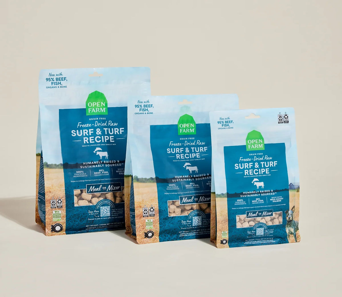 Surf & Turf Freeze Dried Raw Morsels for Dogs
