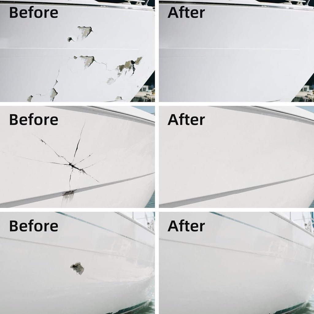 Fiberglass Boat Repair Kit White, Gel Coat Repair Kit for Boats