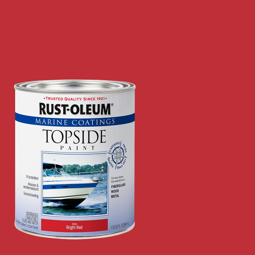 Marine Bright Red Topside Boat Paint