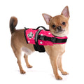 Dog Life Jacket - Nylon Life Vest - Designer Life Jackets - Pink & White Polka Dot, Xx-Small