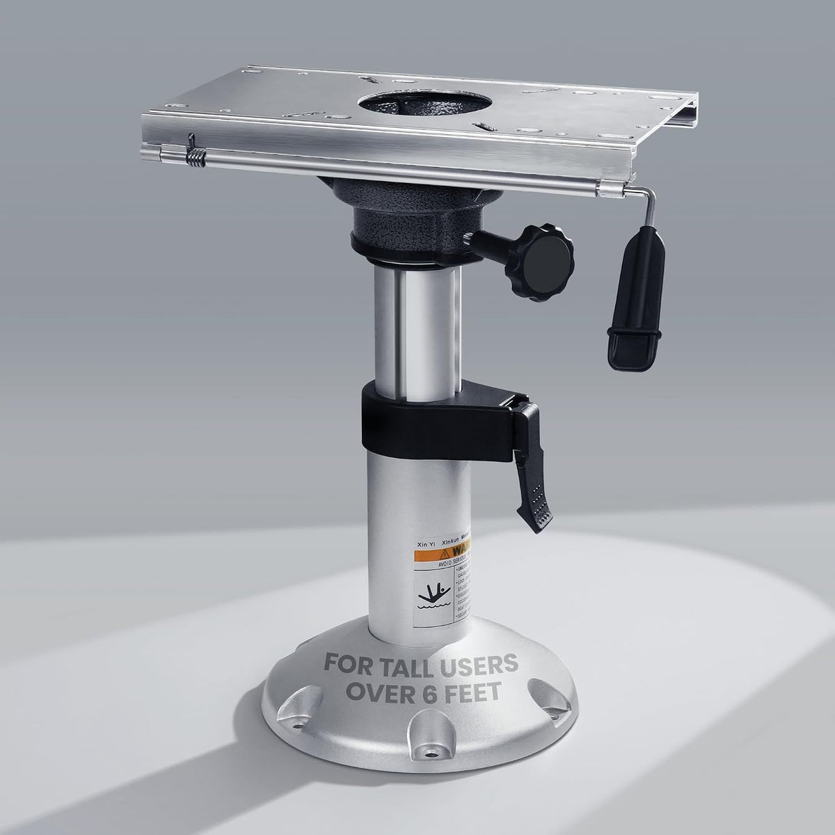 Aluminum Boat Seat Pedestal, Adjustable Height Locking, Boat Seat Pedestals and Bases Mount for Fishing Bass Pontoon Boats