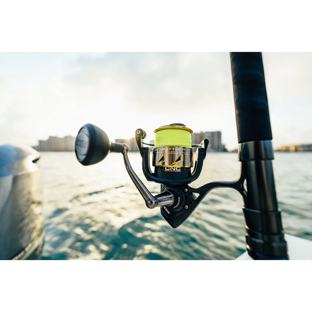 Battle III Spinning Nearshore/Offshore Fishing Reel, Size 10000