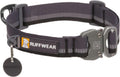 , Top Rope Dog Collar, Metal Buckle, Basalt Gray, 11"-14"