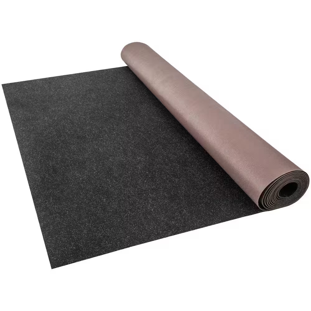 Black 6 Ft. X 23 Ft. Boat Carpet Waterproof Indoor Outdoor Carpet Cuttable Easy to Clean Indoor/Outdoor Area Rug