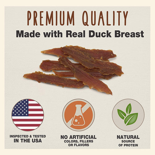 Gourmet Duck Breast Dog Jerky Treats, 14 Oz