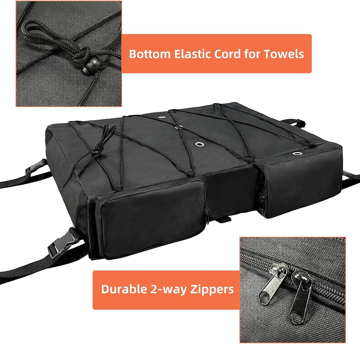 T-Top Storage Bag, Boat Life Jacket Storage Bag for 4 to 6 Type II Life Jackets,Heavy Duty Marine Grade 600D Oxford Storage Bag