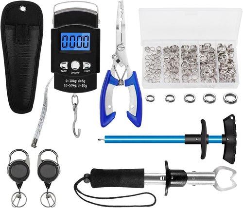 Fishing Tool Kit Fishing Pliers Fish Gripper Fishing Scale Fish Grip Tools Set Saltwater Resistant Fishing Gear