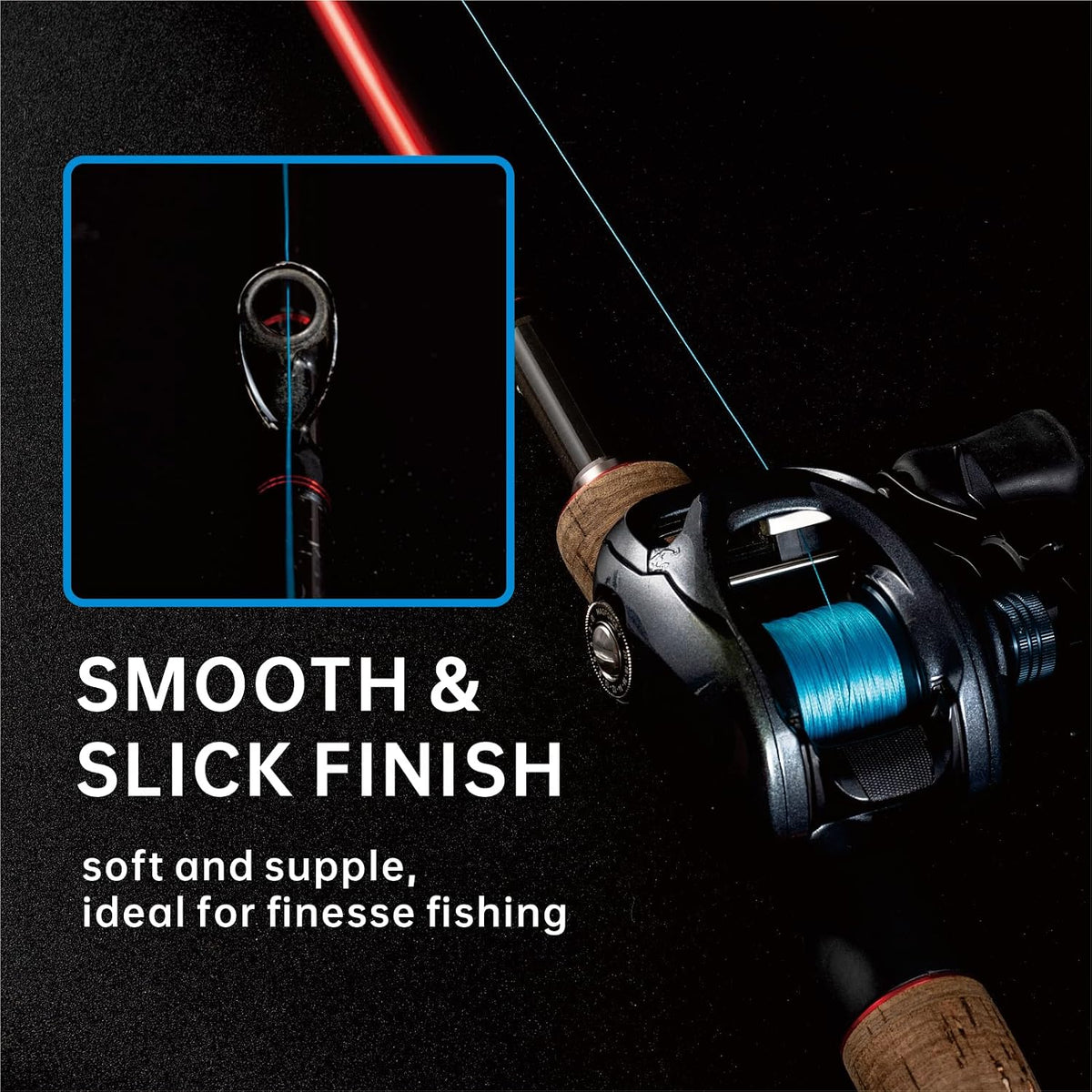 Braided Fishing Line, 8 Strands, Abrasion Resistant, No Stretch, Colored for Visibility, Saltwater/Freshwater