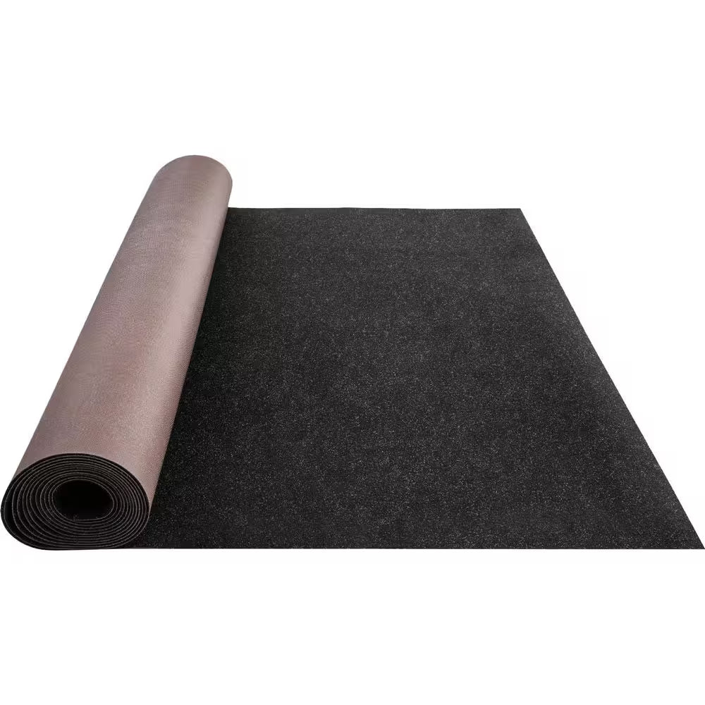 Black 6 Ft. X 23 Ft. Boat Carpet Waterproof Indoor Outdoor Carpet Cuttable Easy to Clean Indoor/Outdoor Area Rug
