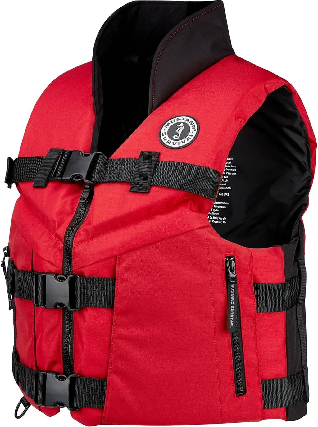 Accel 100 Fishing Foam Vest - Red/Black, Large