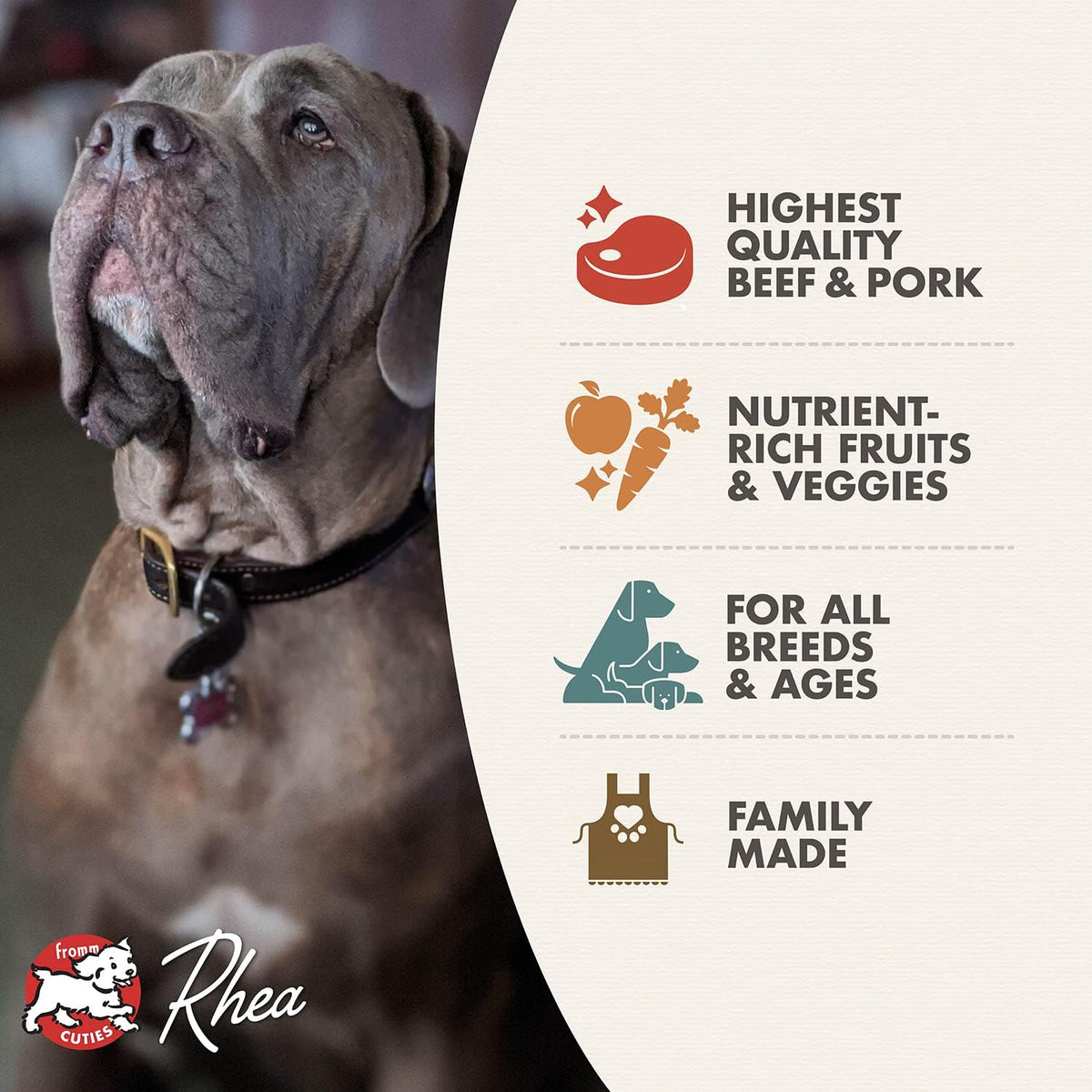 Four-Star Nutritionals Beef Frittata Veg Dog Food - Premium Dry Dog Food - Beef Recipe - 4 Lb
