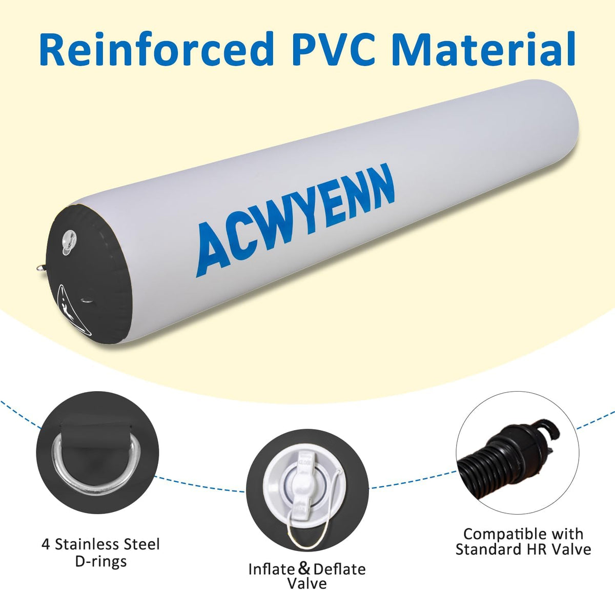 Inflatable Large Boat Dock Bumpers and Fenders for Docking
