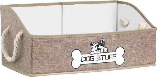 Dog Toy Basket, Storage Bin, Collapsible Box for Pet Accessories